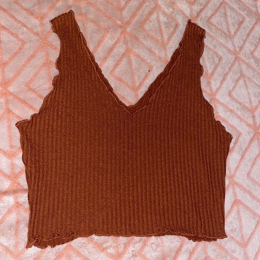 Cropped loose tank